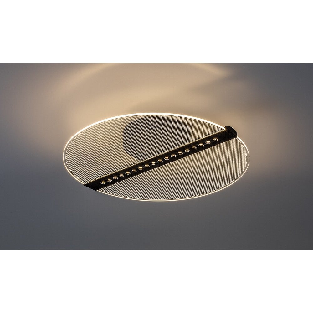 Lampa de tavan LED Rabalux Norael, 2 lumini, neagră, metal și acril ...