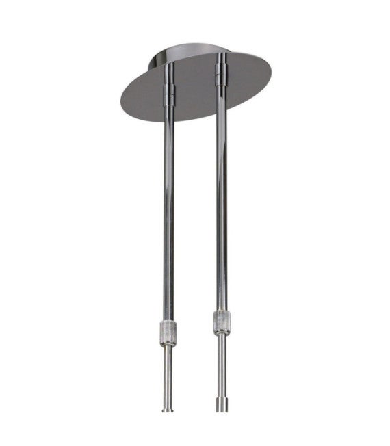 Plafonnier Guss Blanc, Chrome poli - 3
