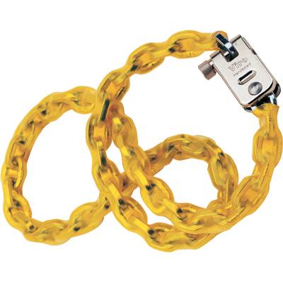 Viro Antivol Chaîne 120 Cm – Laiton Massif, Tiges Anti-coupe, Chaîne Semi-carrée 10 Mm – Pour Vélo Et Scooter