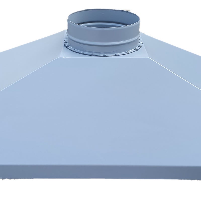 Okap piekarnika z grillem szer. 130 x gł. 70 x wys. 35 cm wylot dymu 25 cm