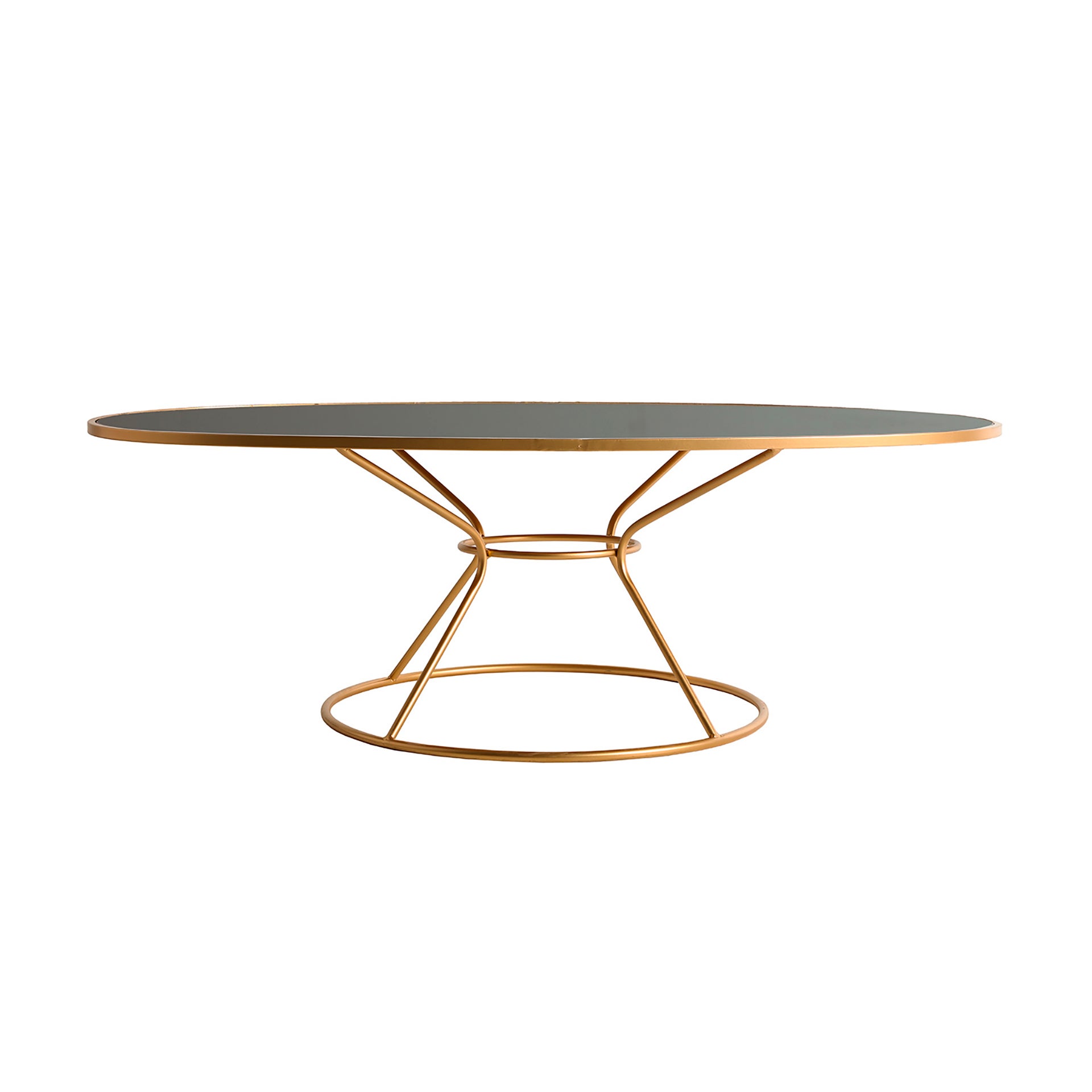 Table basse en fer doré 120x60x40 cm | Leroy Merlin