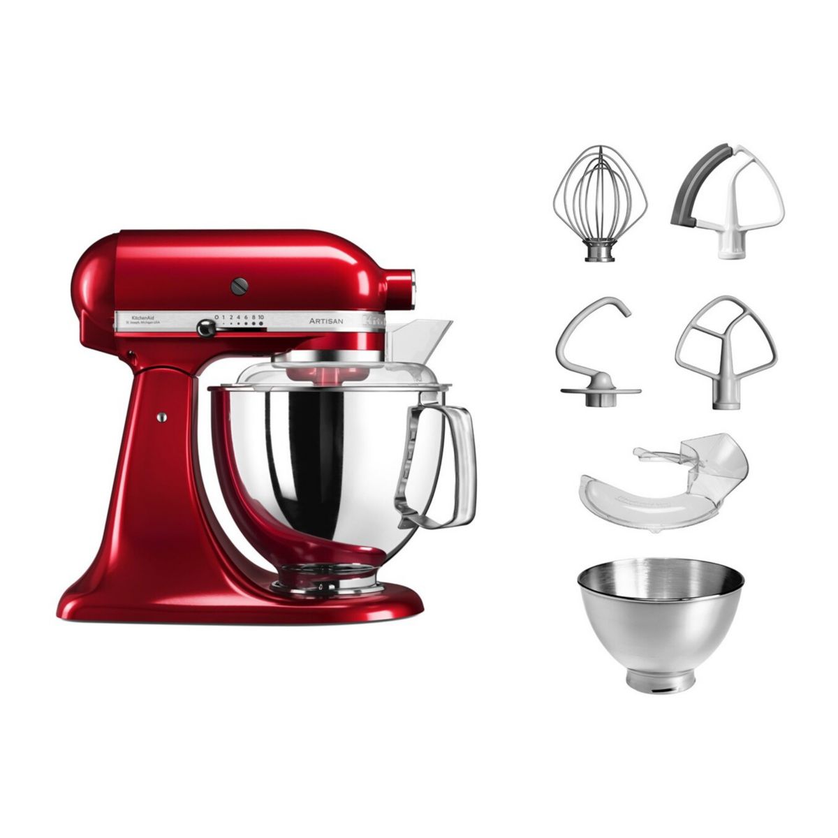 Kitchenaid Rojo Robot Artisan 4,8L Manzana 1 Unidad - Imagen 2