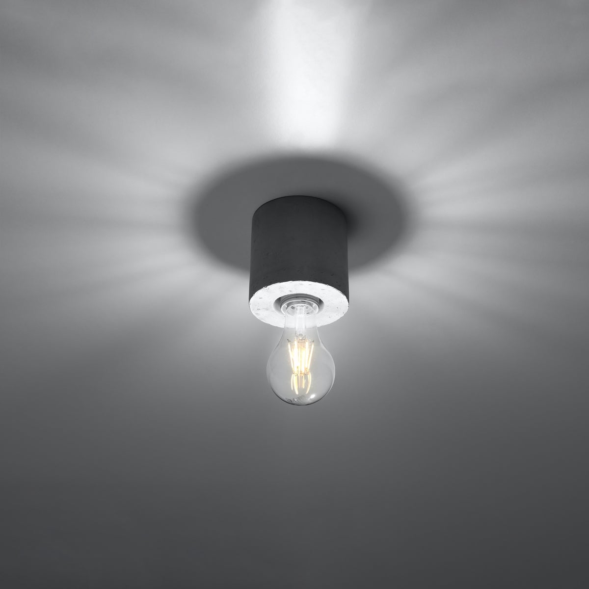 Plafon NALVADO beton LED 3000K - 10x10x10cm Sollux