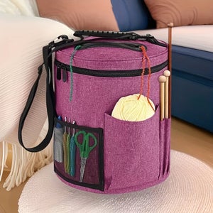 JOZEA Sac de rangement pour laine, crochets et autres accessoires Sac