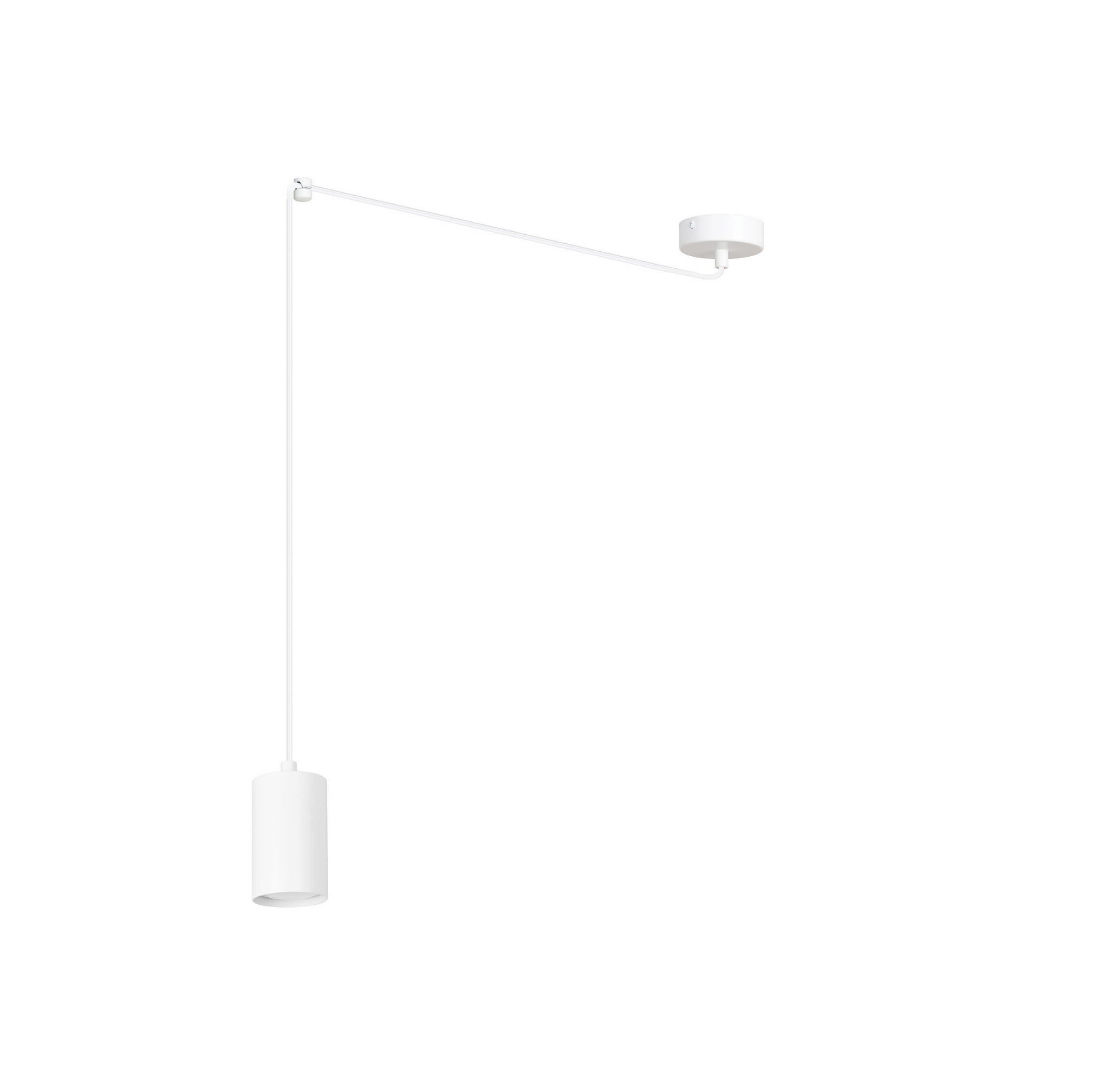 Lampa wisząca Traker biała 1xGU10x10W z regulacją wym: 300 x 300 cm metal Emibig