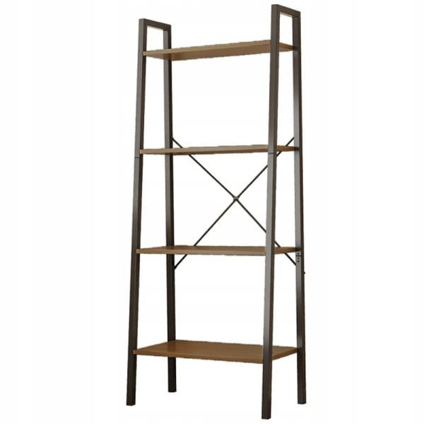 Regał stojący pojemny ciemny brąz praktyczny