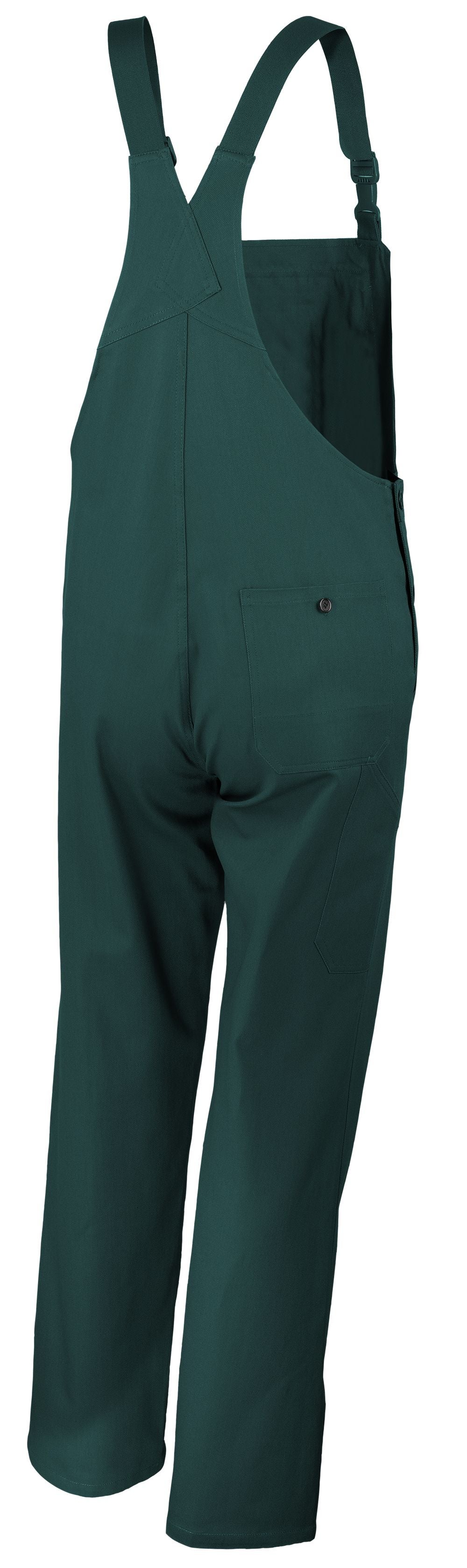 Qualitex - Salopette classique - en pur coton - d'entretien facile - vert - size 48 - Unisex - Pantalon de travail avec 7 poche - durable - 2