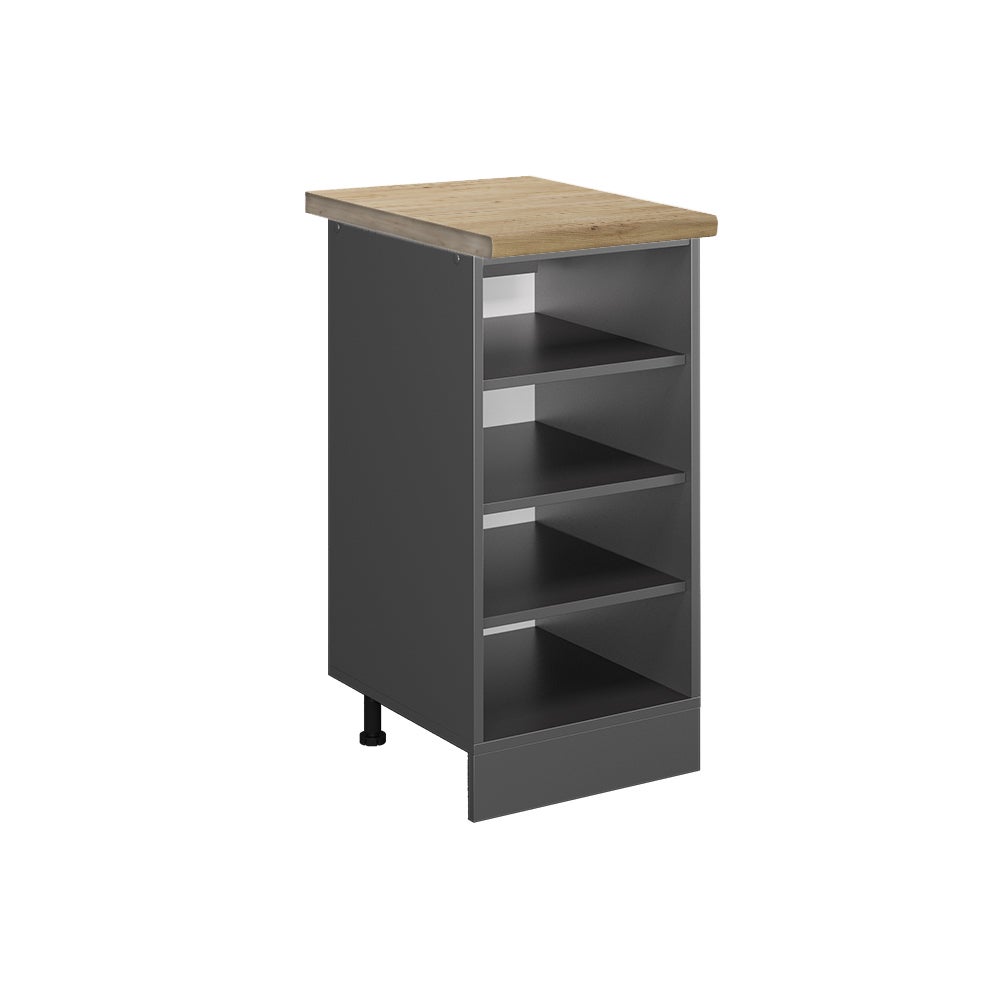 Vicco Półka kuchenna R-Line, Antracyt, 40 cm , BP Dąb