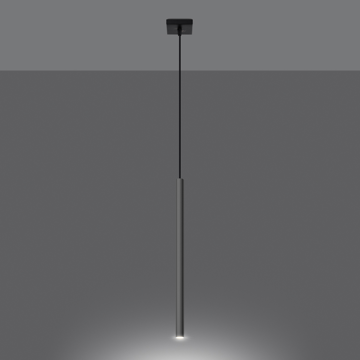 Lampa Wisząca BRILL 1 chrom LED 3000K - 8x8x100cm Sollux