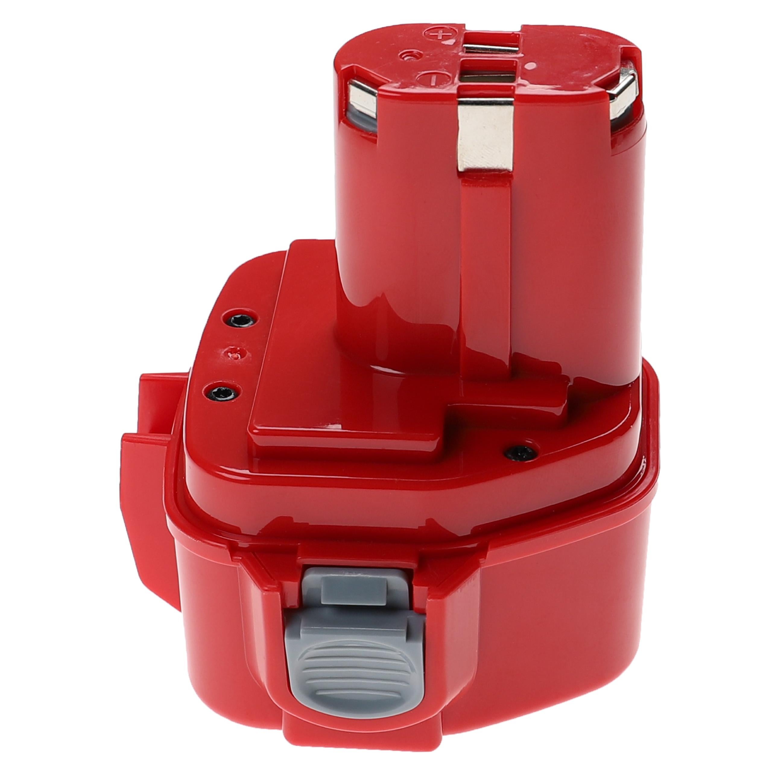 EXTENSILO Batterie compatible avec Makita 4331DZ, 5093D, 5093DWA, 5093DWD, 5093DZ, 5093DWDE outil électrique (3300 mAh, NiMH, 12 V) - 3