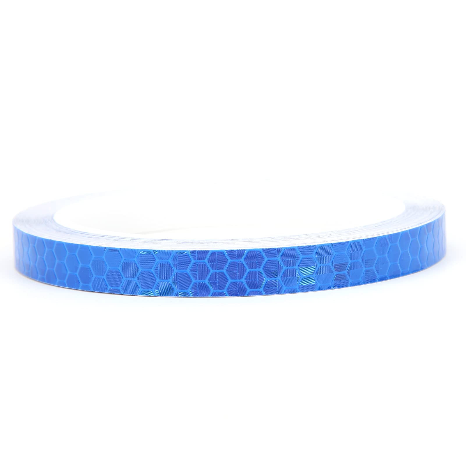 Adesivos reflexivos padrão hexagonal fita luminosa impermeável para carro motocicleta decoração diy (azul) - 2