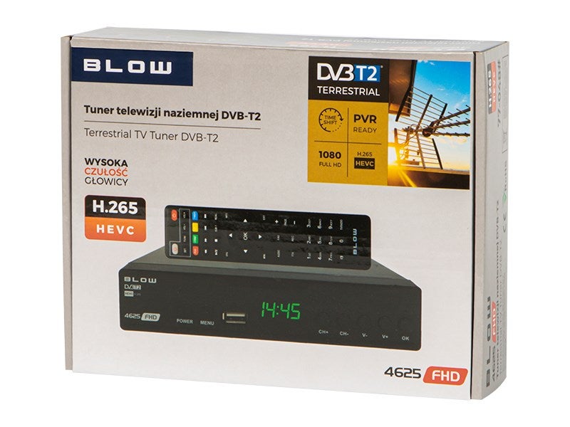 Décodeur DVB-T2 BLOW 4625FHD H.265 H.265 V2 - 2