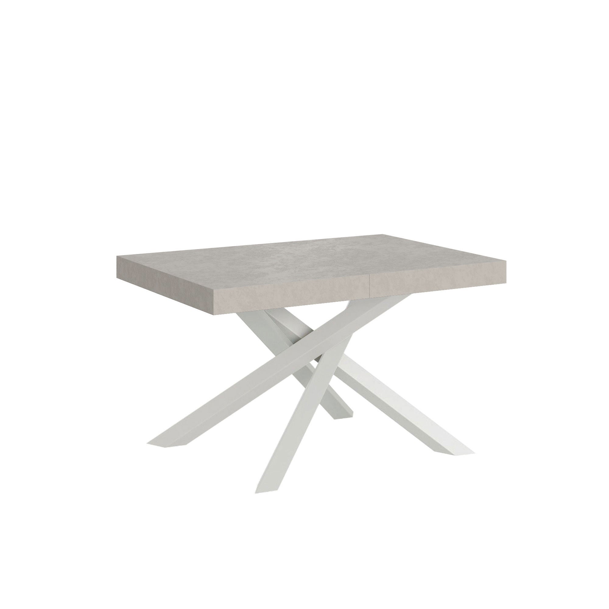 Stół rozkładany Volantis Cashmere 140/400x90 cm z białymi nogami