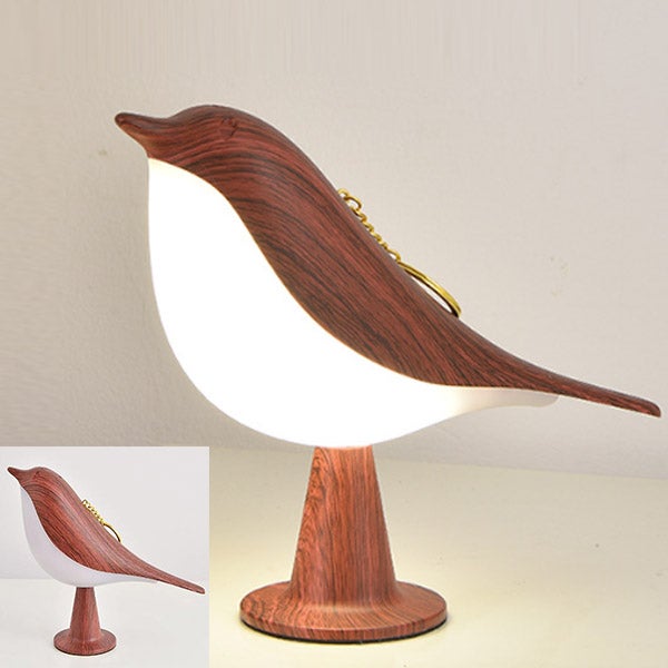 Lámpara de noche con control táctil, encantadora lámpara led para pájaros, lámpara de noche perfumada, lámpara de noche creativa decorativa