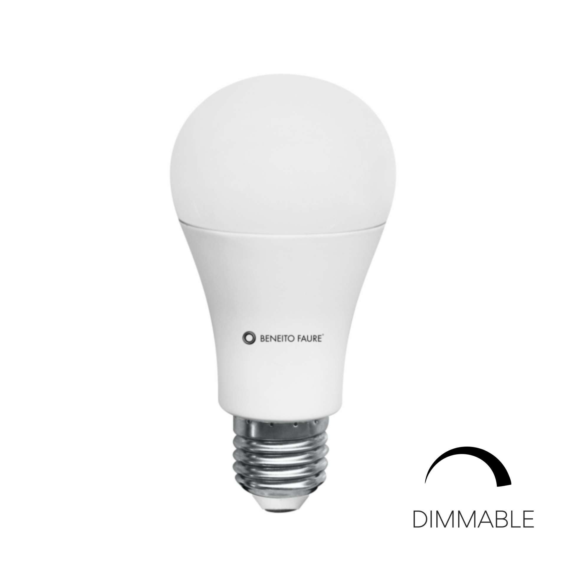 Bec LED E27 17W, reglabil, unghi de fascicul de 360°, 5000K - Beneito & Faure, eficienta luminoasa ridicata, control TRIAC al intensitatii luminii