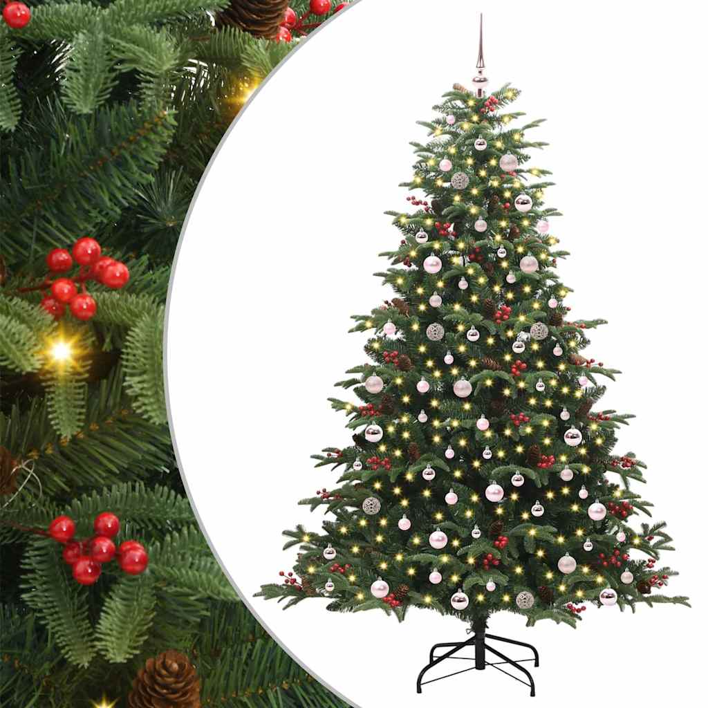 Sztuczna choinka Zielony 240 cm PVC, Metal i Plastik