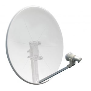 Kit Parabolique Complet HDME 65cm - LNB Single + Décodeur + Câbles 20m Et HDMI + Fiches F - Neuf