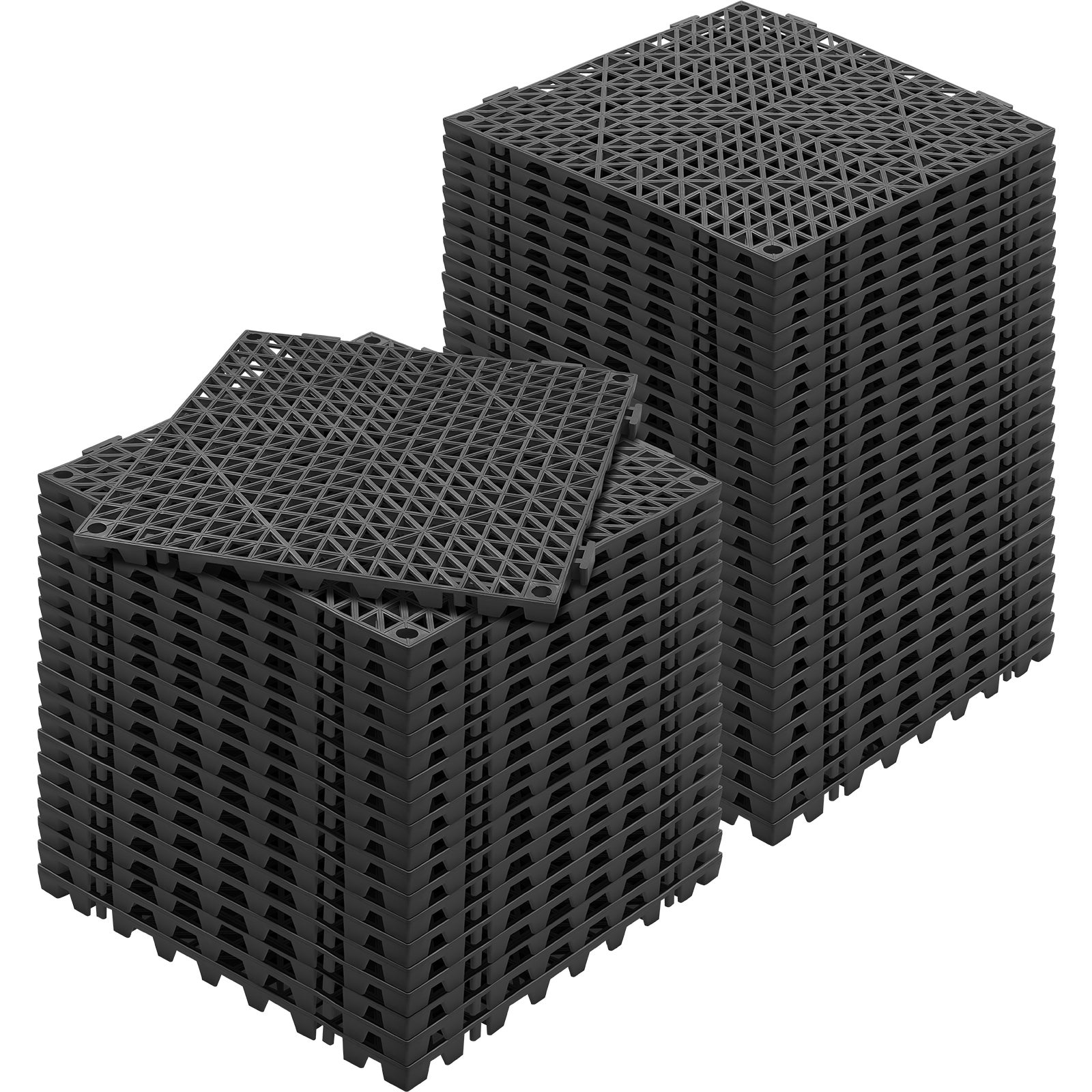 Płytki blokujące 50 szt. Płytki podłogowe Drenaż Płytki podłogowe, płytki podłogowe 30 x 30 cm Zewnętrzne kwadratowe płytki podłogowe Patio Płyt VEVOR