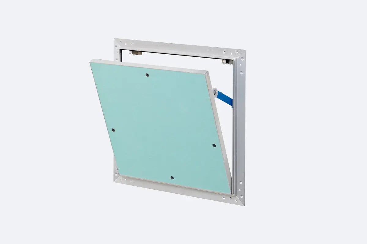 Porte d'inspection/ Trappe de visite FETNova 200X200 mm | Plaque yeso intégrée H2, 12,5 mm | Implantation au mur et techno | Unité de vente : 1 - 4