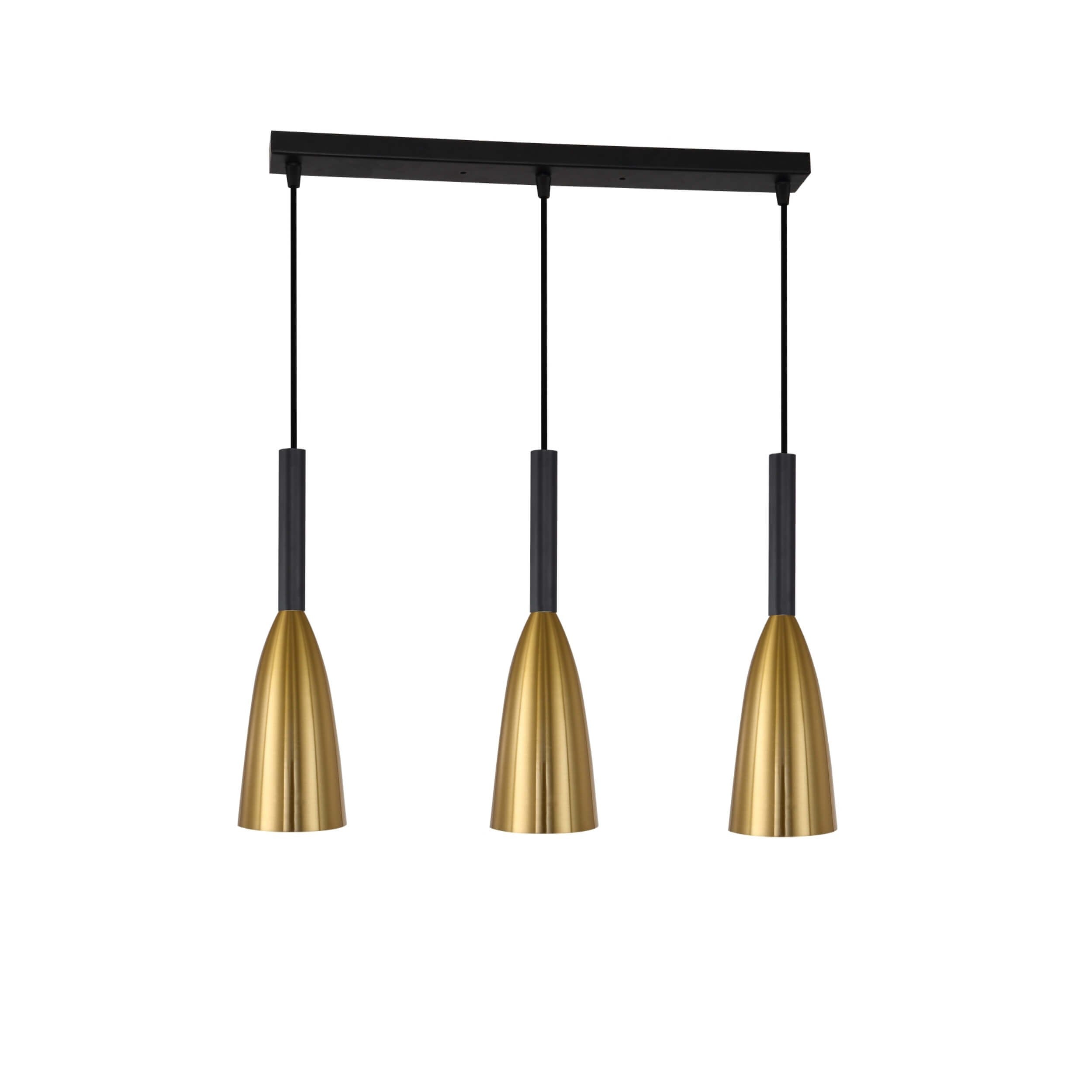 Lampa wisząca Solin złota 3xE27x60W wym: 100 x 50 cm metal Light Prestige