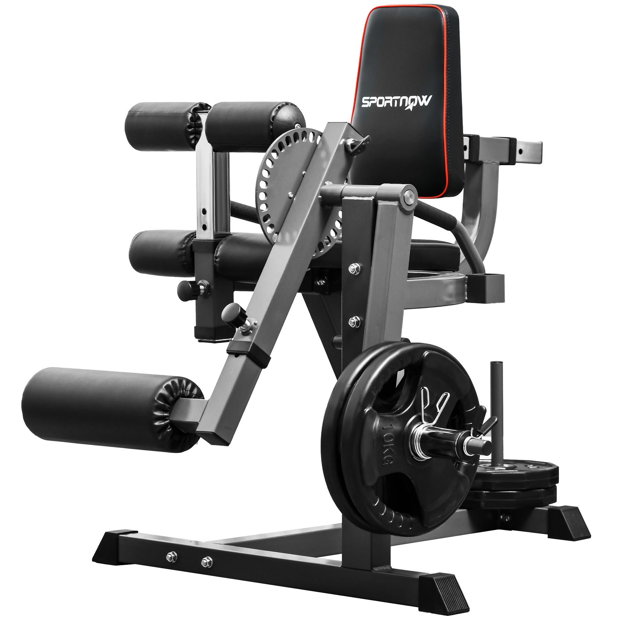 Merlin Muscle Machine Machine extension jambes acier noir, curl mollets, hanche/cuisse/bas du ...