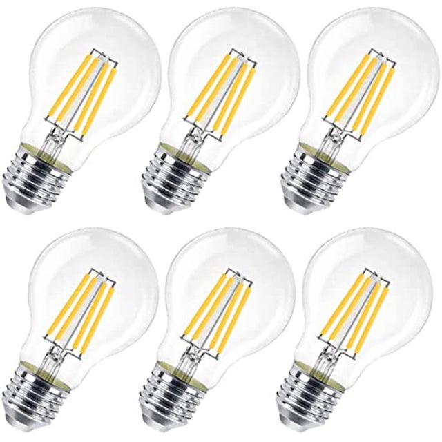 EXTRASTAR Ampoule à filament LED E27 ST64,Ampoules Vintage 8W 6500K