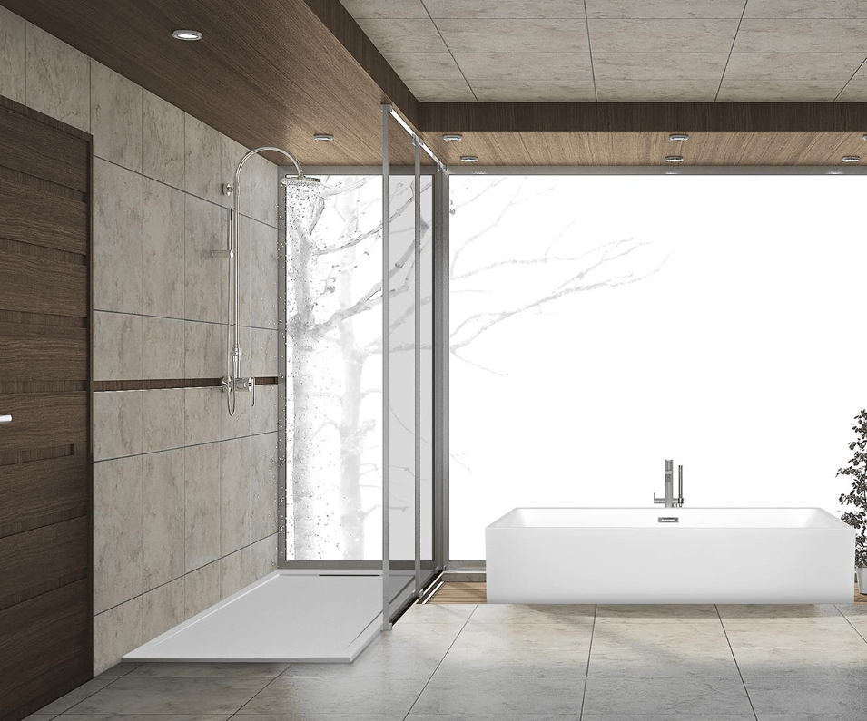 PIATTO DOCCIA 110x80 cm BLANCO Vulcano Line SLIM In Resina e Polvere Di Marmo Con Griglia Laterale IN MARMORESINA - FRASCIO - 4