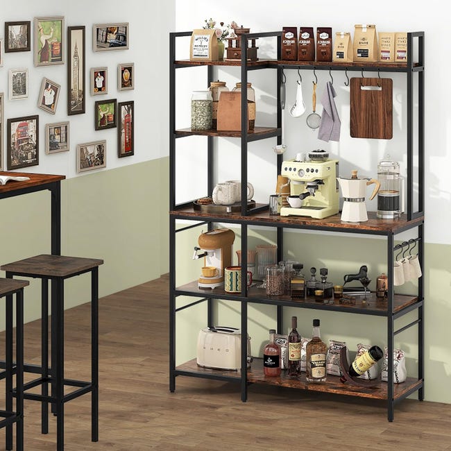Scaffali Kit metallo 5 ripiani con rinforzo scaffalature metalliche piani ferro Scaffali Kit metallo 5 ripiani con rinforzo scaffalature metalliche piani ferro