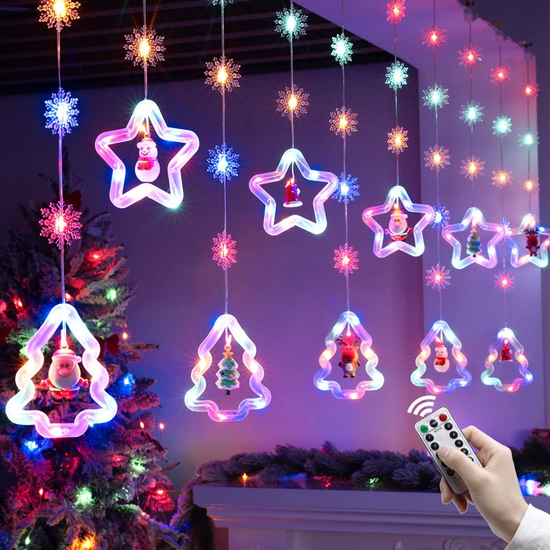 Rideau Lumineux Quntis 10 M 400 LED Multicolore – IP44 Extérieur, 8 Modes, Minuterie, Cascade