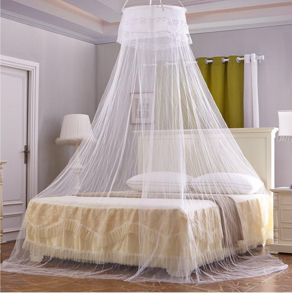 Rideau De Ciel De Lit 4 Points - Baldaquin Suspendu Pour Lit - Décoration Chambre Fille/Adulte - Polyester, 2x1.5m