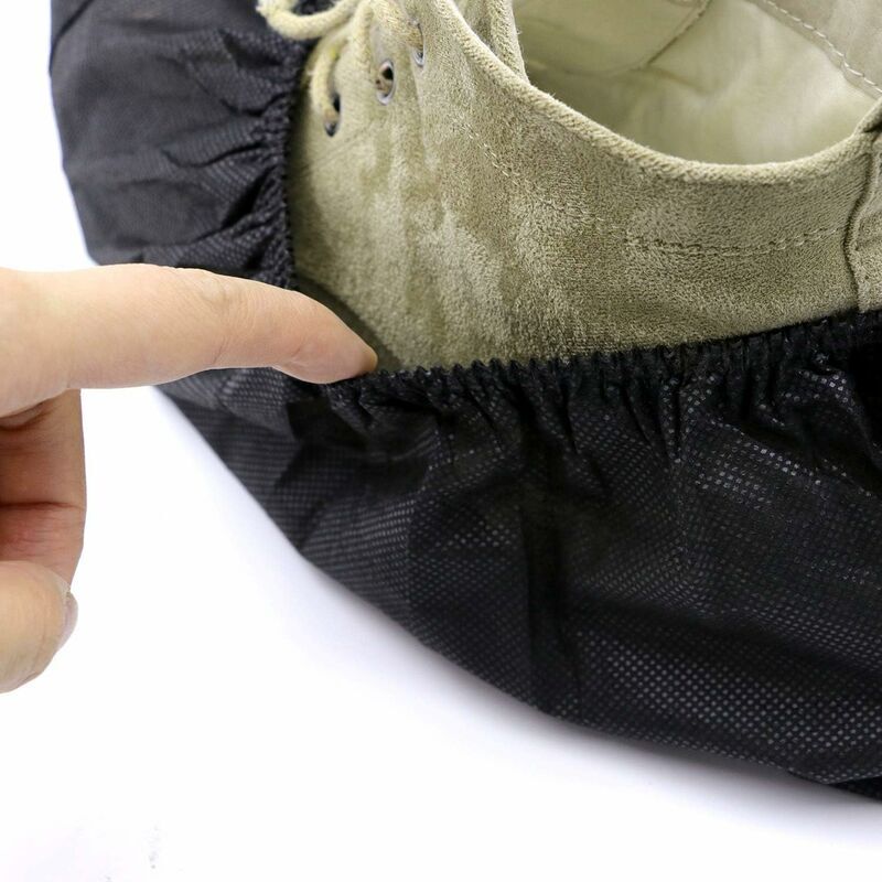 Couvre-chaussures de travail - Paquet de 100 élégants noirs taille unique durables antidérapants (noir) - 2