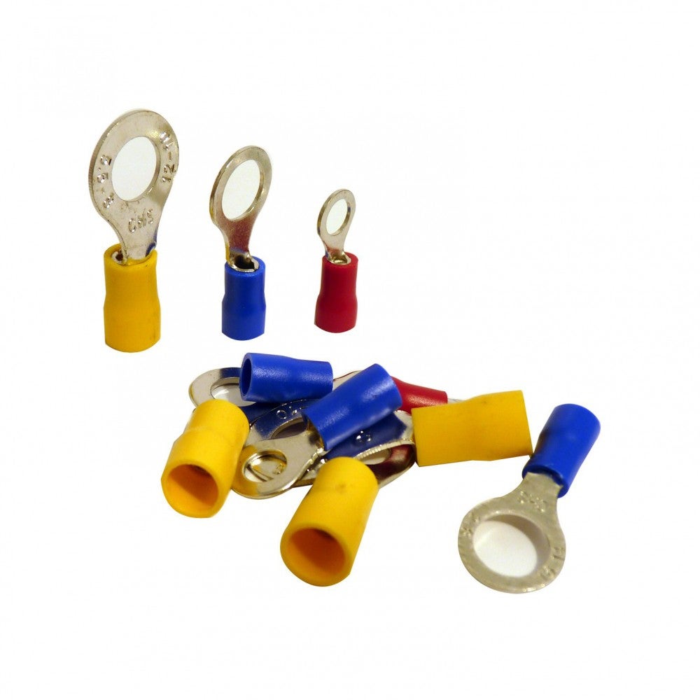 10 Terminali A Cappello Blu Da 6 Mm - Per Cavi Elettrici, Con Isolamento, Da Crimpare - Foto 11