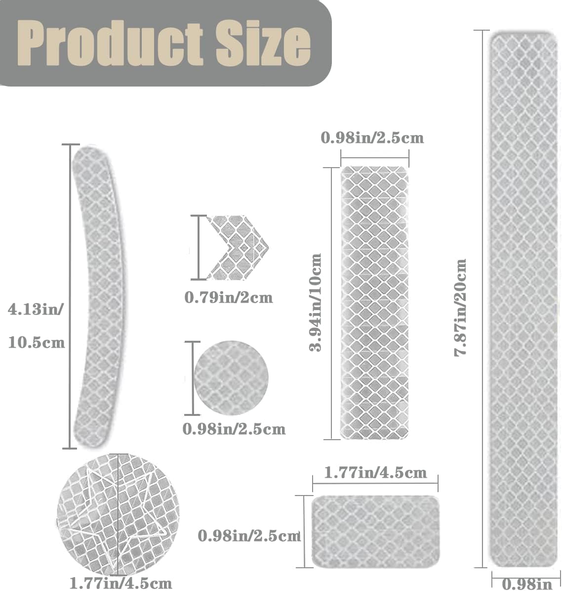 Protection Visibilité Conduite 16 Autocollants Réfléchissants Pour