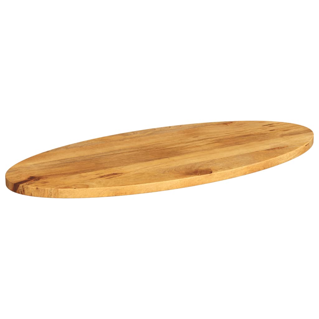VidaXL Piano Per Tavolo In Legno Massello Di Pino 80x40x2,5 Cm - Ovale, Verniciato Bianco - Per Ristrutturare Mobili