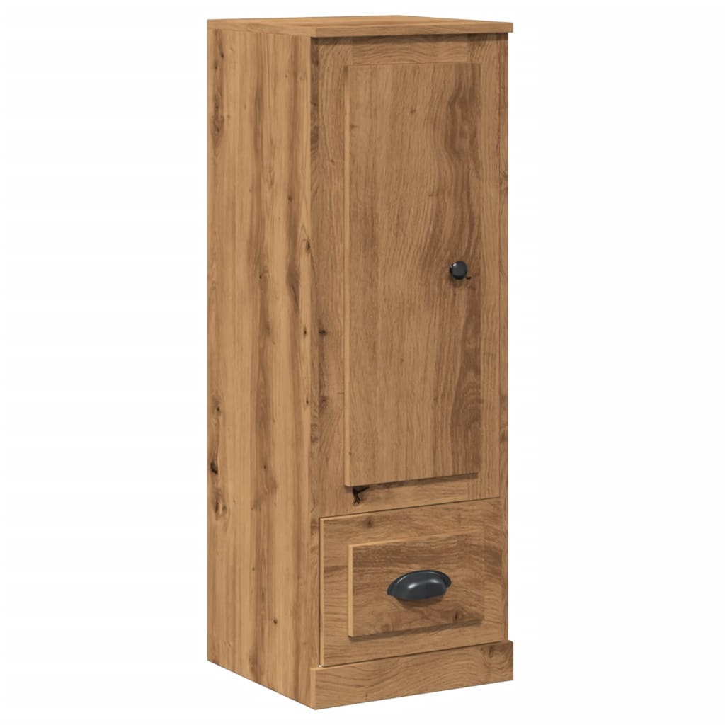 Credenza alta artigianale in rovere 36x35,5x103,5 cm in MDF - 2