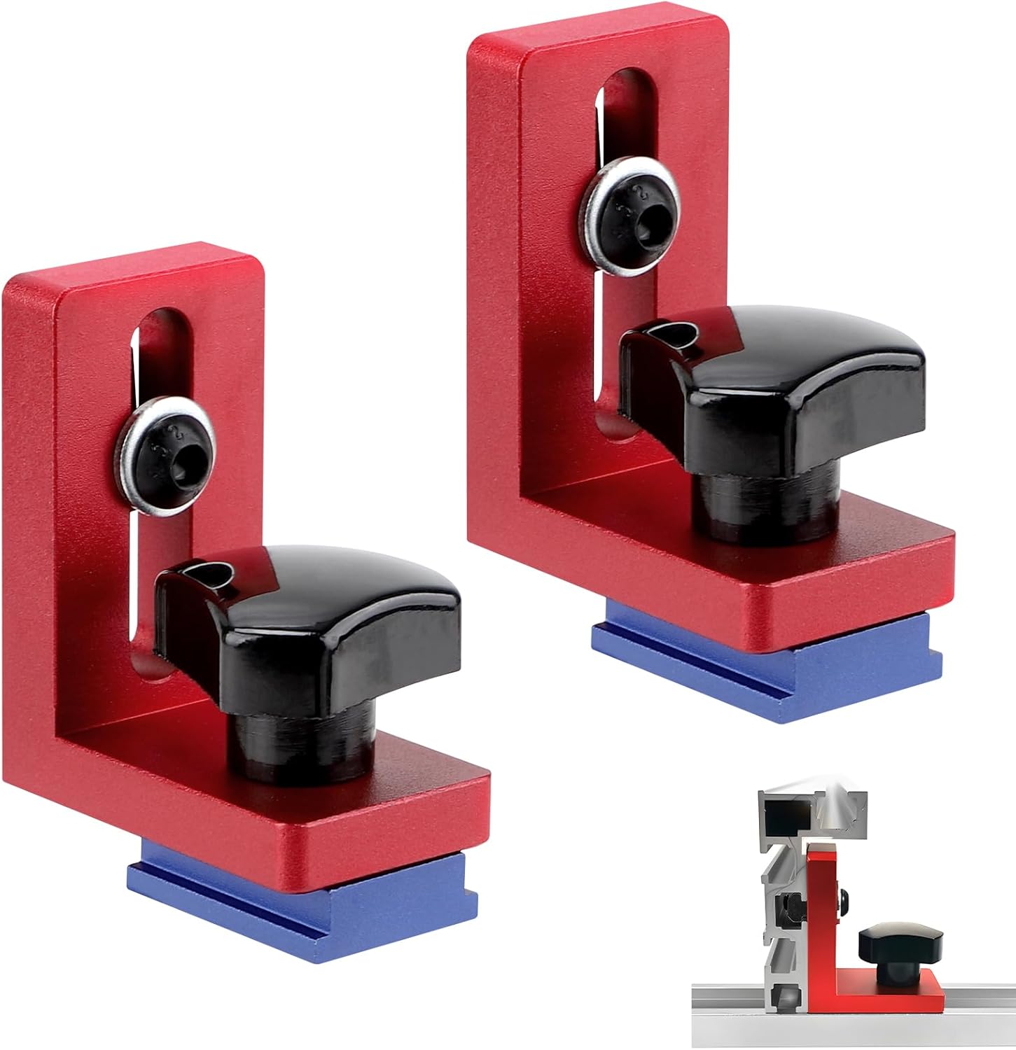 30 Type Mitre Track Stop Block, T Slot Mitre Track Stop, 2 Butées de ...