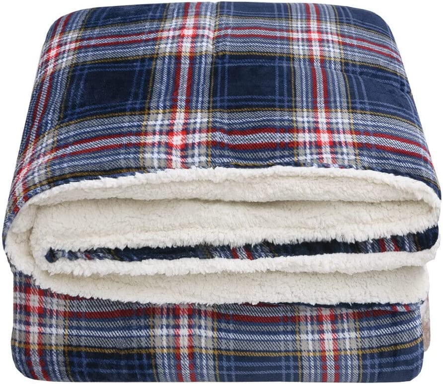 Sherpa Coperta Reversibile In Pile E Microfibra - Letto E Divano, Super Morbida E Calda, 100% Poliestere, Lavabile - Colore Argento, 150x200 Cm