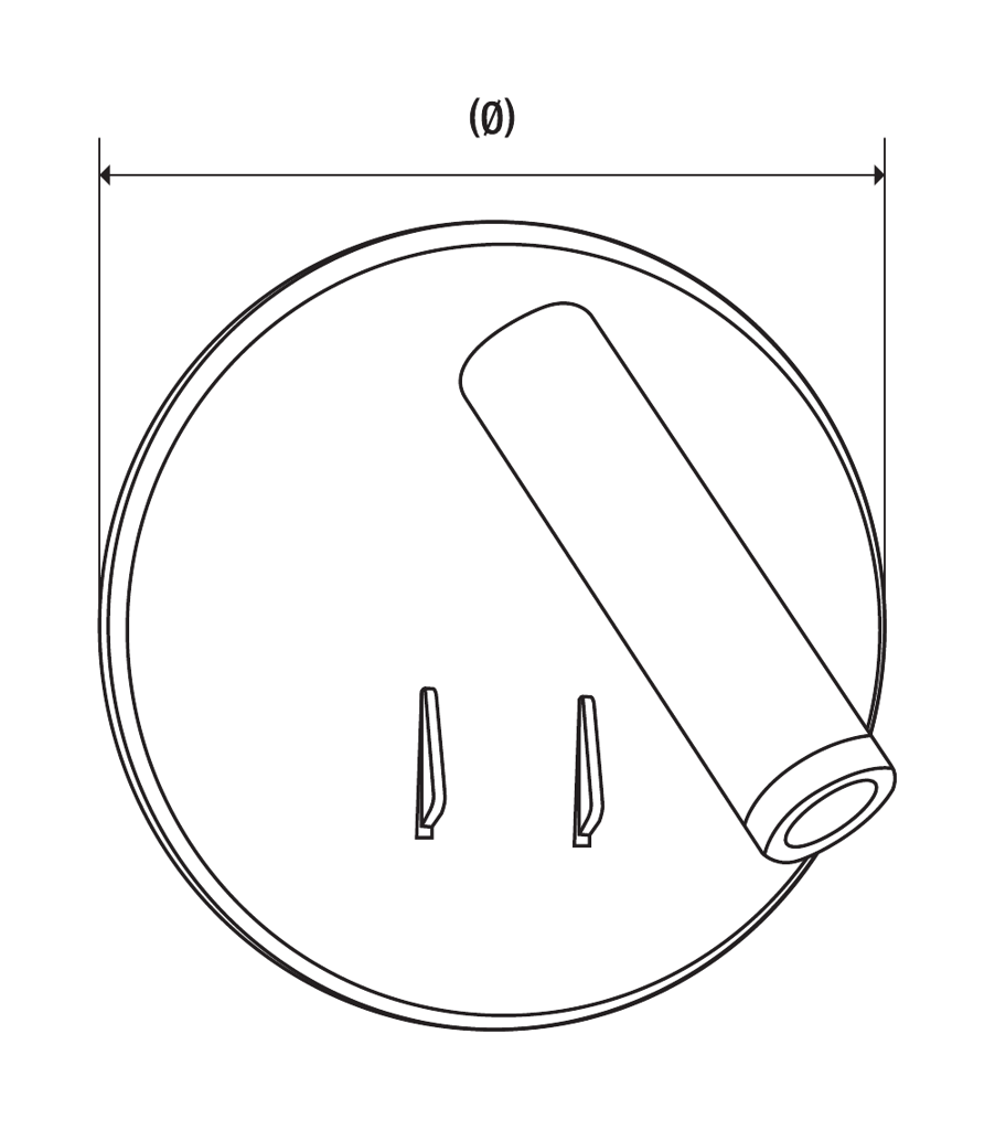Applique-Liseuse Intérieur 9W+3W 630lm+210lm Blanc Chaud - 5