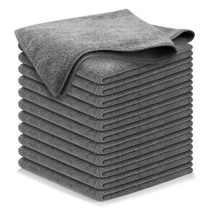 LUSEE Panni Microfibra 30x30cm, 5 Pezzi Panni per Pulizia Riutilizzabili Panno M