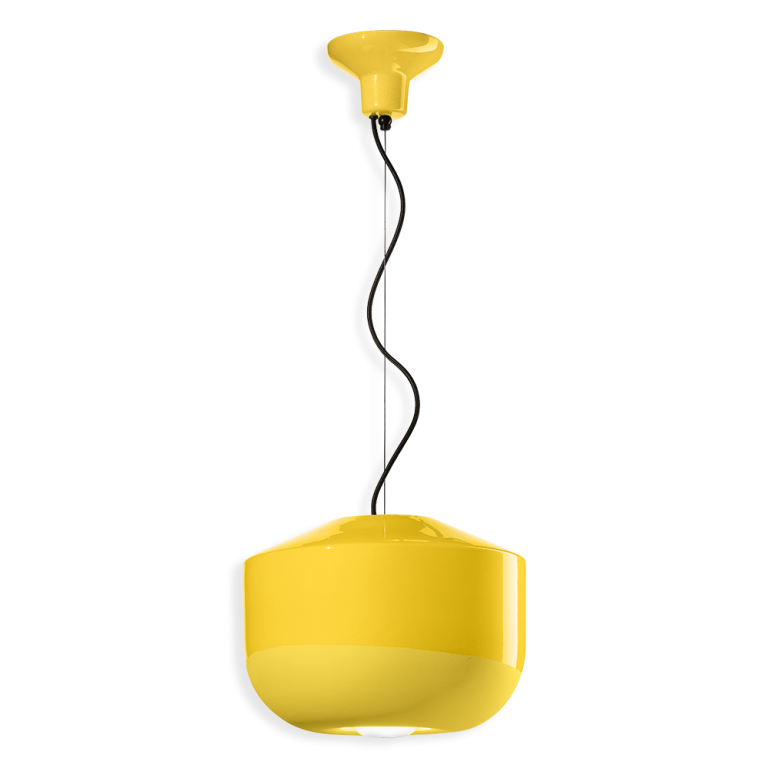 Deco' bellota c2541, lámpara colgante de cerámica, ferroluce