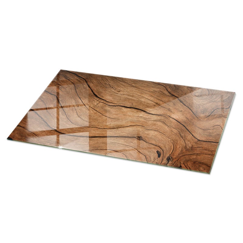 Płyta na blat stołu, dekoracyjne, do salonu, do kuchni | kwadrat | Naturalny wzór drewna | 100x50