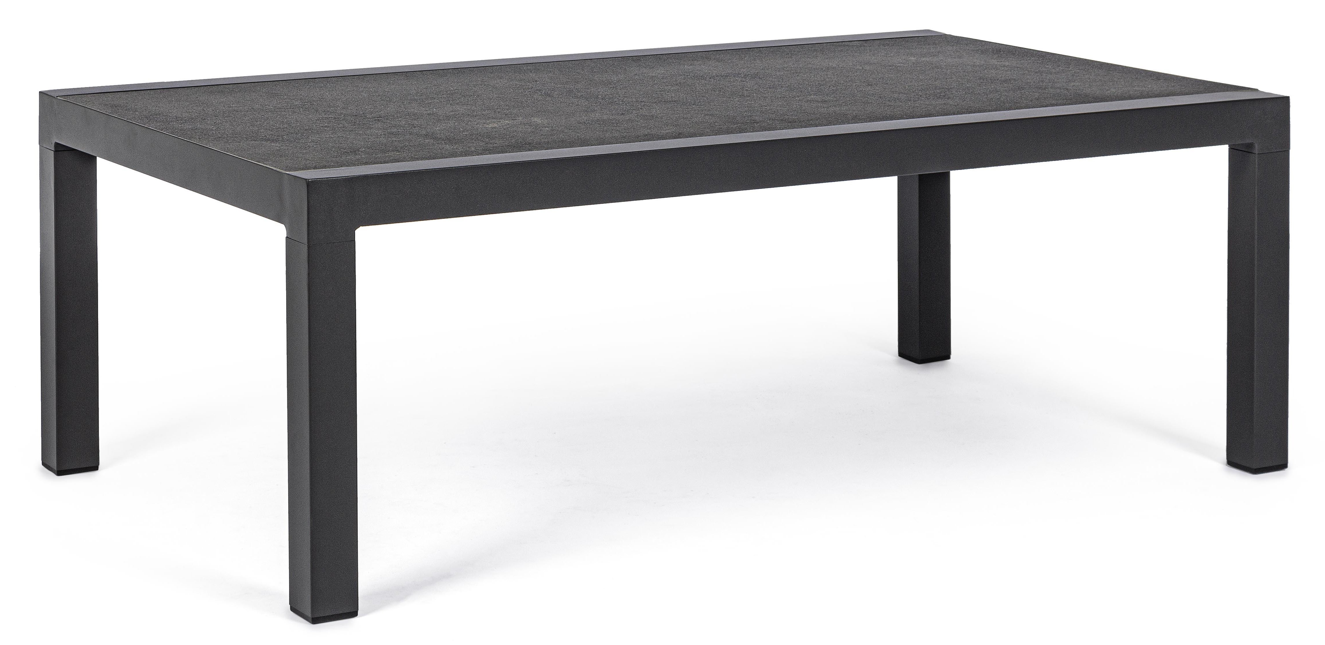 Table basse de jardin aluminium anthracite Keman L 120cm | Leroy Merlin