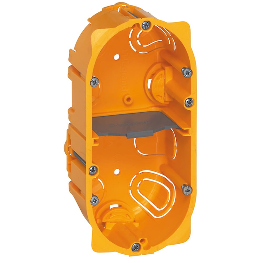 Boitier d'encastrement Batibox cloison sèches profondeur 40mm 2 postes Legrand - 4