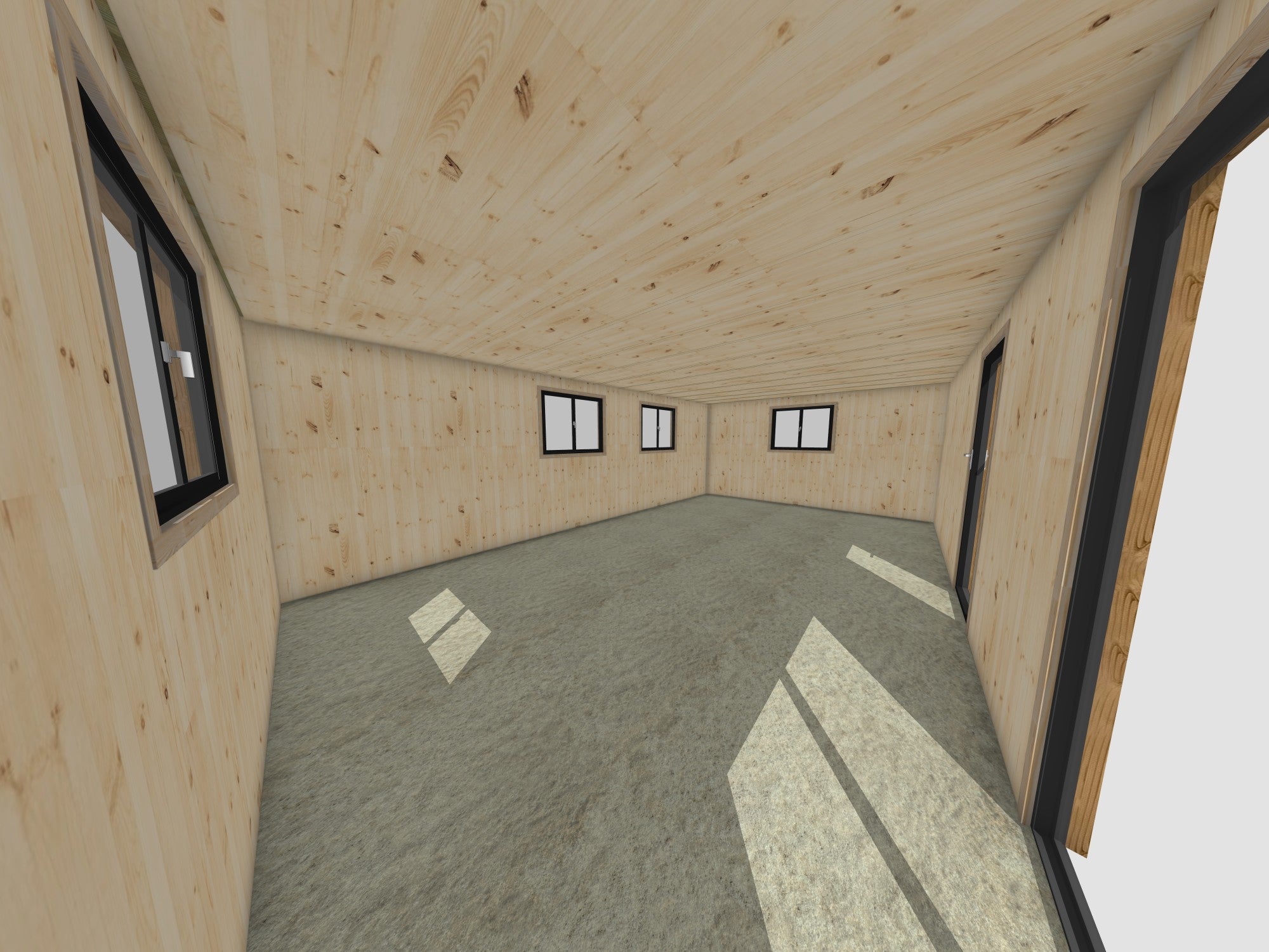 Extension maison en bois en bois 7,7 x 4,6 x 2,7 m / menuiseries alu k-line - 5