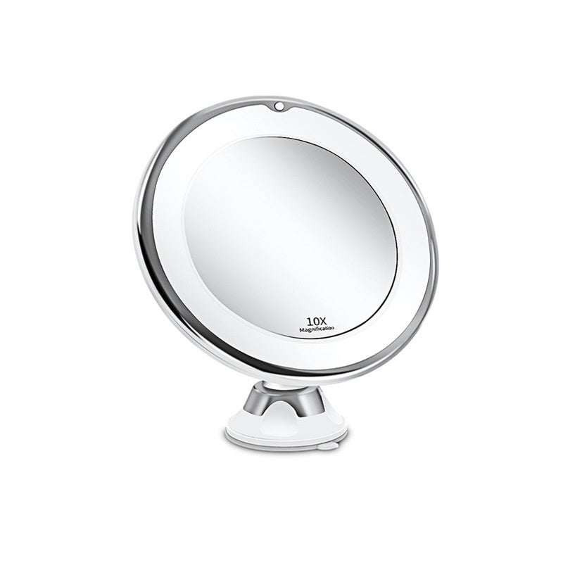 Miroir Grossissant Lumineux Auxmir 10X Avec LED – Idéal Pour Salle De Bain Et Maquillage