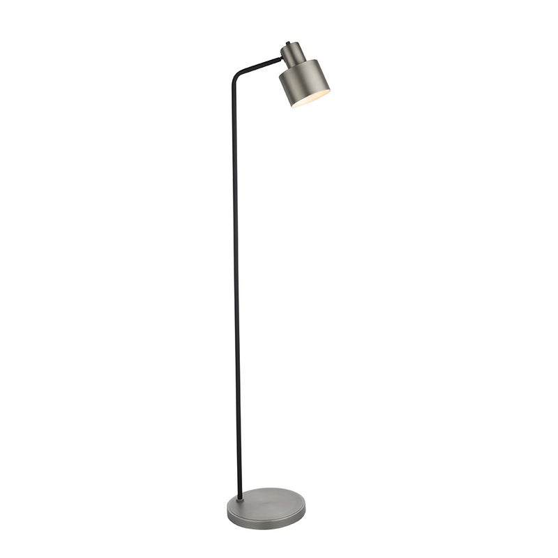 Lampa stojąca cylindryczny klosz MAYFIELD chromowana-srebrna 1xE27x10W metal wym:148x25x34cm IP20 Endon