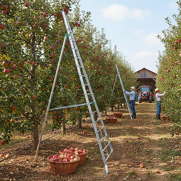 Echelle fruitière 15 barreaux - Hauteur cueillette max. 5.83m - AG500 - 6
