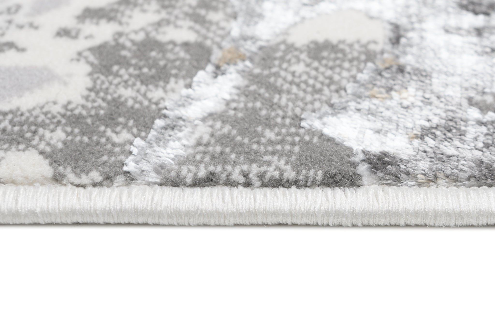 TAPISO Golden Tapis de Salon Moderne Gris Crème Beige Graphite Moucheté Motif Abstrait Doux Poil Court 200 x 300 cm - 5