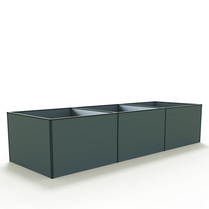 119 x 351 x 77 cm Grządka podwyższona, antracyt