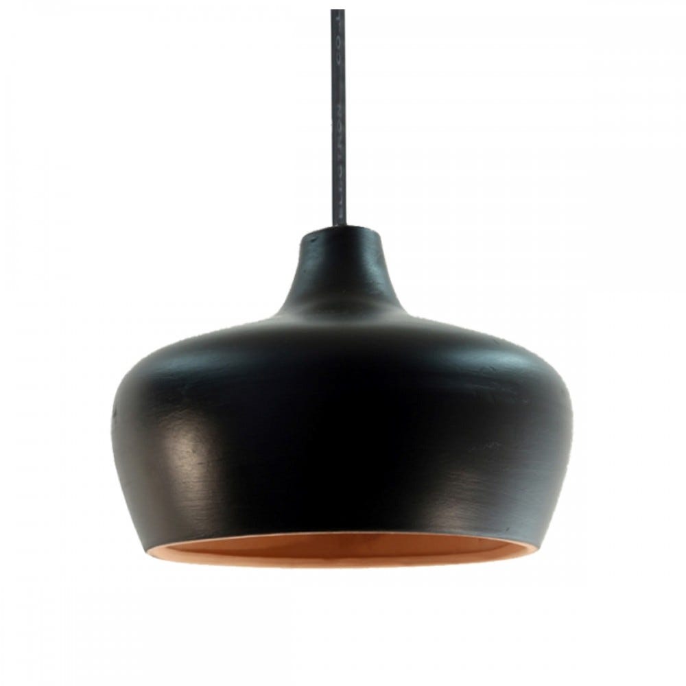 EDEL. Suspension extérieur en terre cuite charbon D.21cm | Leroy Merlin